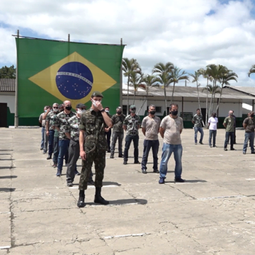 Ex-militares da 3°Cia de Infantaria Motorizada de Tubarão se reencontram em confraternização