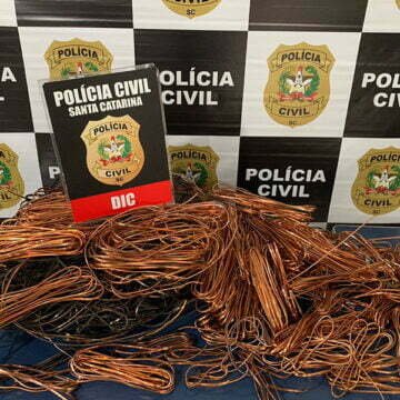 Mais de 30 quilos de cobre furtados são recuperados pela polícia