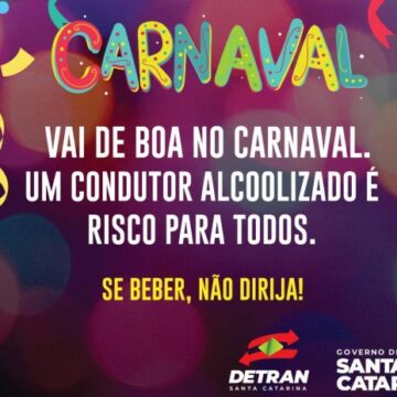 Detran de Santa Catarina alerta para o número de infrações durante o Carnaval