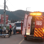 Adolescente fica ferida após ser atropelada em Tubarão