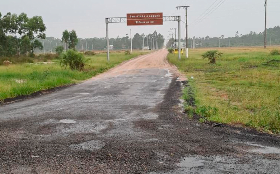 Acesso à Praia do Sol, em Laguna, será asfaltado
