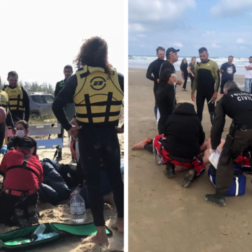 Dois surfistas sofrem acidentes na Praia do Cardoso durante este fim de semana; VÍDEOS