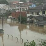 alagamentos chuvas em tubarão imagem unitv