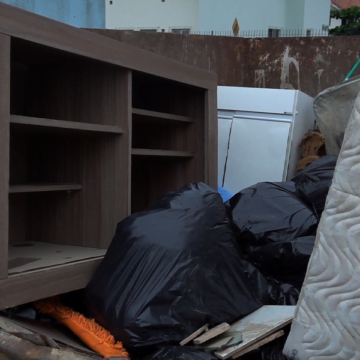 Equipes recolhem quase duas mil toneladas de entulho após cheia do Rio Tubarão