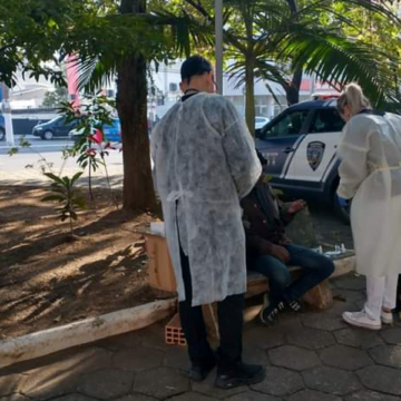 Moradores de rua são encaminhados ao atendimento social, em Tubarão Moradores de rua são encaminhados ao atendimento social, em Tubarão