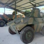 Blindados do Exército que participarão do desfile cívico de 7 de Setembro estão em Tubarão