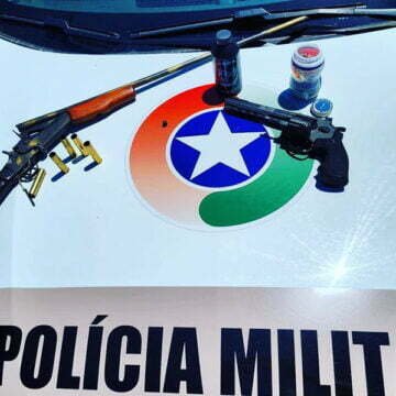 Idoso é preso por porte ilegal de arma de fogo após ameaçar vizinho