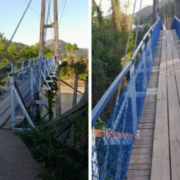 Ponte pênsil que liga os bairros São João Margem Direita e Bom Pastor é reaberta Ponte pênsil que liga os bairros São João Margem Direita e Bom Pastor é reaberta
