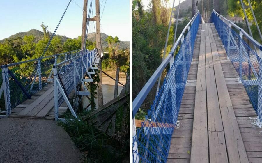 Ponte pênsil que liga os bairros São João Margem Direita e Bom Pastor é reaberta