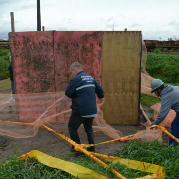 Vazamento de gás metano é identificado em reservatório, em Tubarão