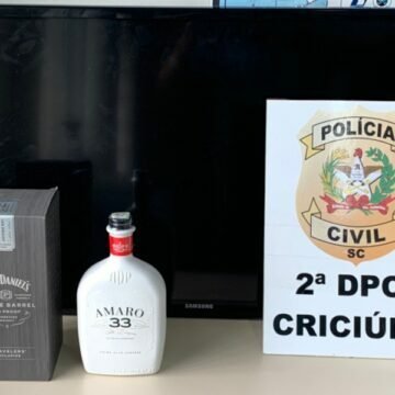 Polícia Civil recupera objetos roubados de casal que sofreu sequestrado-relâmpago em Jaguaruna
