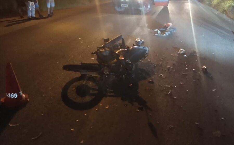 Motociclista embriagado se envolve em acidente de trânsito, em Braço do Norte