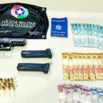 Briga e ameaças em casa de festas terminam com dois homens presos em Tubarão