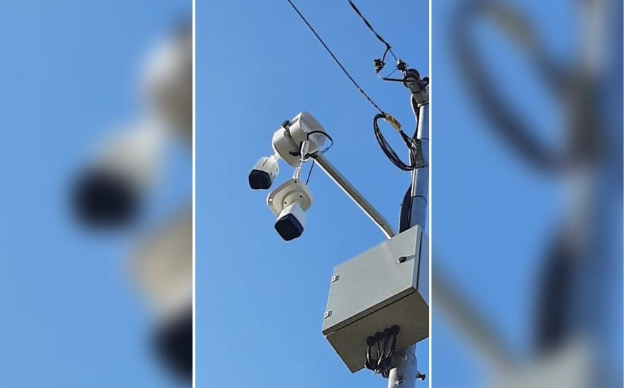 Câmeras de monitoramento recém instaladas são alvo de vandalismo em Sangão