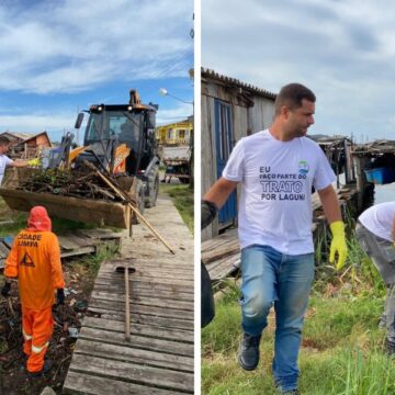 Mutirão de limpeza recolhe 20 toneladas de lixo na Vila Vitória