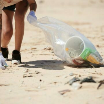 Laguna realiza mutirão de limpeza na Praia da Tereza