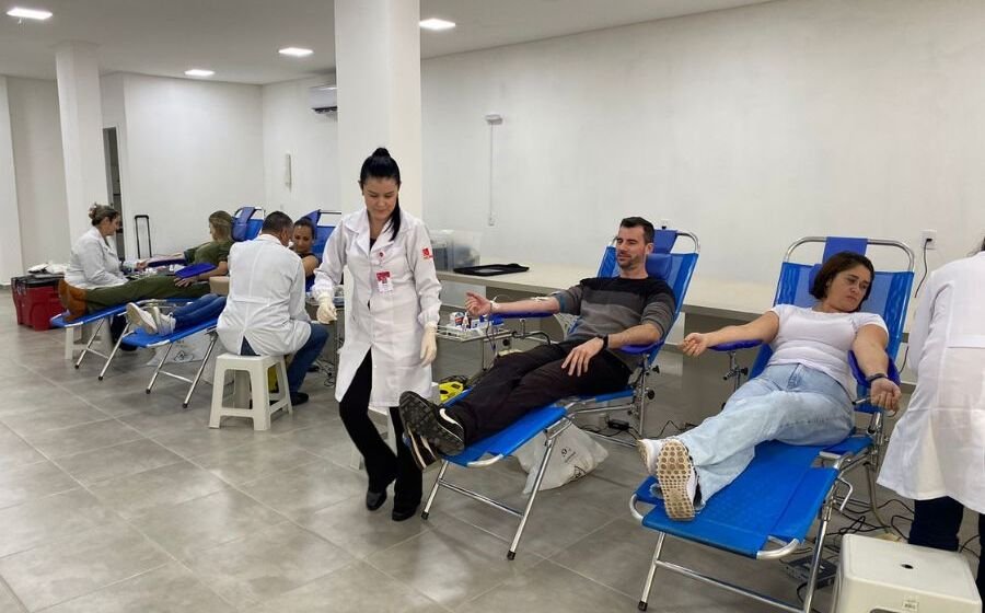 Hemosc realiza coleta externa de sangue em Jaguaruna, salvando vidas e promovendo solidariedade