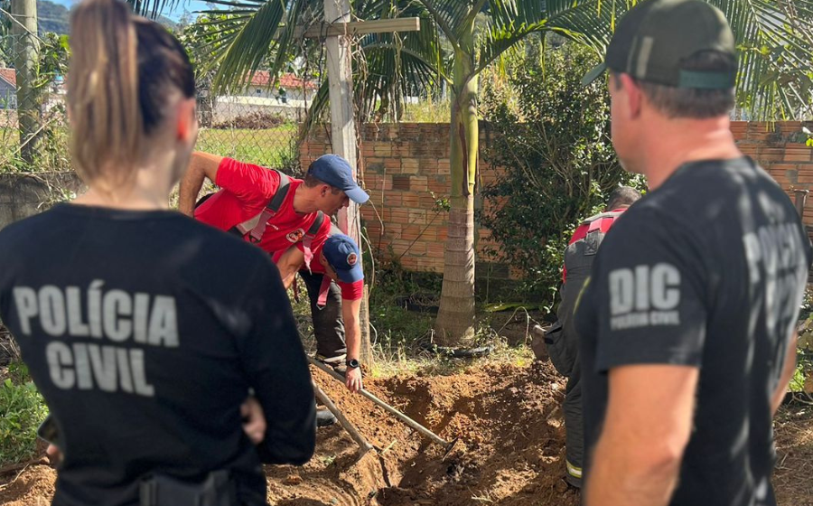 Corpo de mulher é encontrado enterrado no bairro São Martinho, em Tubarão