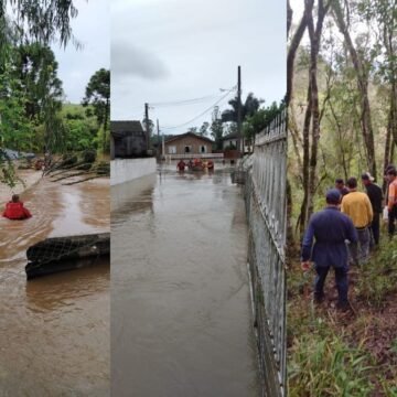 Ocorrências com chuvas, alagamentos, deslizamentos e granizo são registadas em 54 municípios de SC Ocorrências com chuvas, alagamentos, deslizamentos e granizo são registadas em 54 municípios de SC