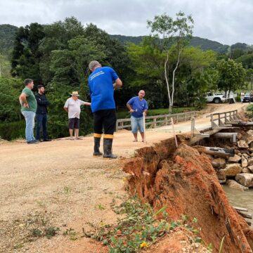 Acesso à comunidade de São Roque, em Gravatal, é restabelecido e aulas serão retomadas