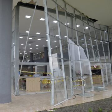 Após ventos, estrutura do Centro de Inovação será reparada