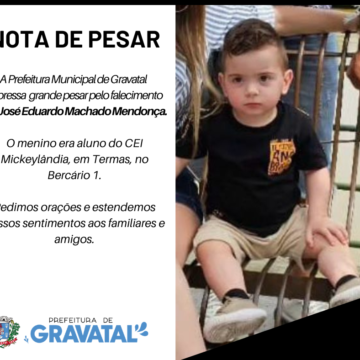 Morre José Eduardo, de 1 ano e 8 meses, que teve uma parada cardiorrespiratória após cair em piscina e se afogar