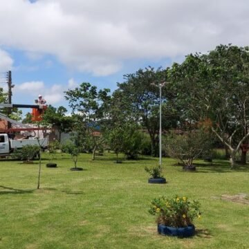 Praça Antônio Hilário Beregarai dos Santos ganha iluminação de LED