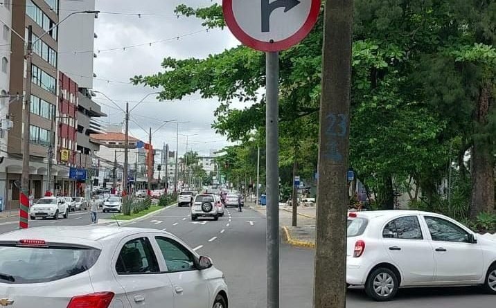 Trecho da rua Esteves Júnior em Tubarão terá sentido modificado a partir desta sexta-feira (08)
