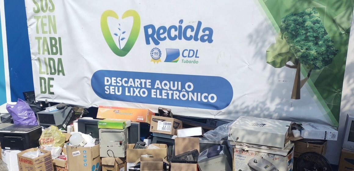 Mais de 200 toneladas de lixo eletrônico já foram recolhidas no Recicla CDL