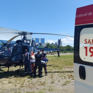 Paciente com suspeita de AVC é transportada de Imaruí para Hospital Nossa Senhora da Conceição