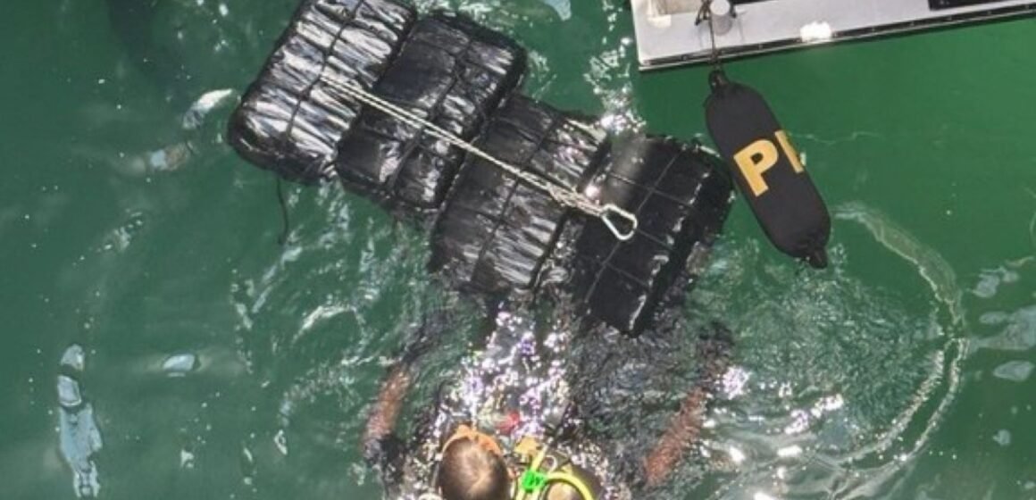124 kg de cocaína são encontrados em casco de navio em Imbituba