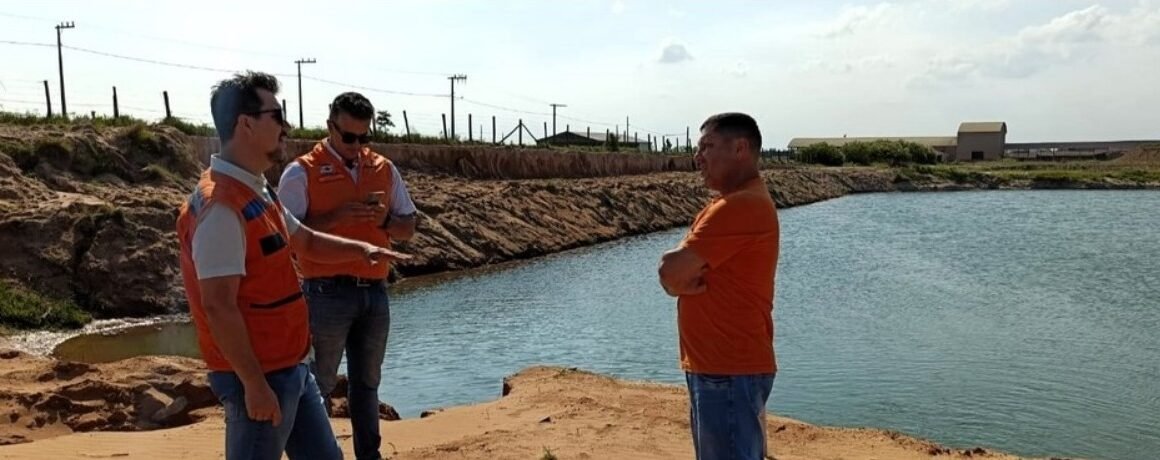 Defesa Civil de SC vistoria local de rompimento da cava em Olho d’água, Jaguaruna
