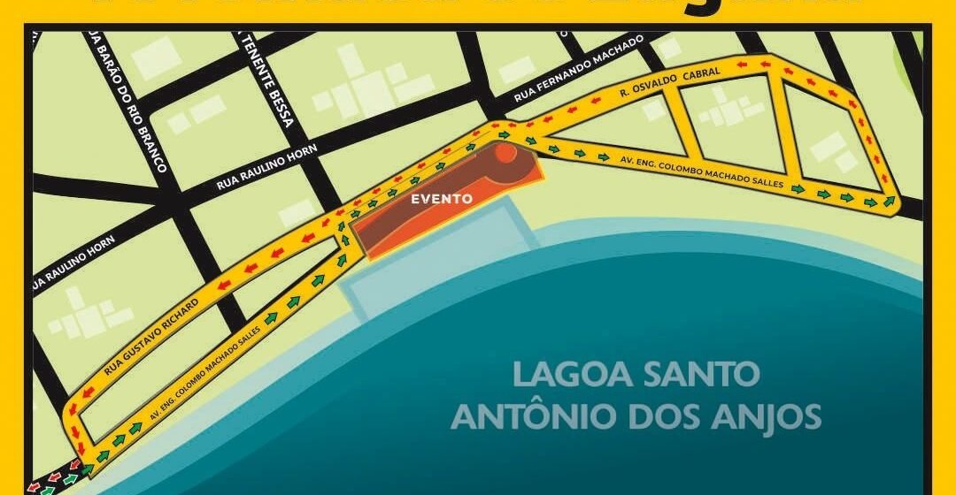 Trânsito e ponto de ônibus no Centro Histórico serão alterados para realização do espetáculo A Tomada de Laguna