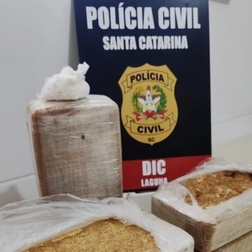 Polícia Civil realiza a maior apreensão de crack registrada em Laguna Polícia Civil realiza a maior apreensão de crack registrada em Laguna