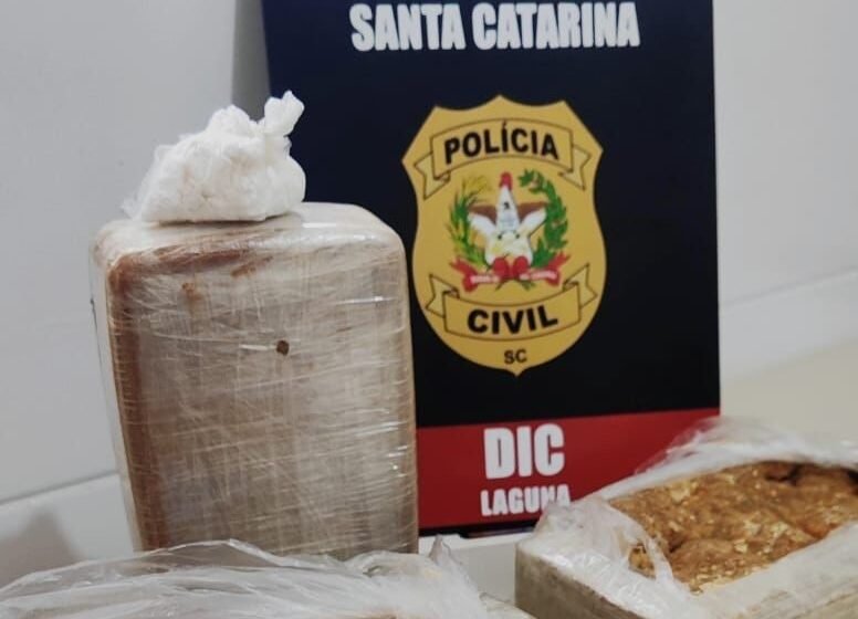 Polícia Civil realiza a maior apreensão de crack registrada em Laguna