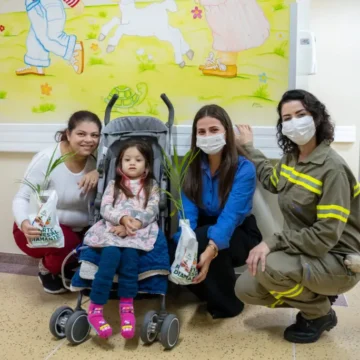 Diamantes do Futuro: programa distribui mudas para recém-nascidos e crianças do HNSC
