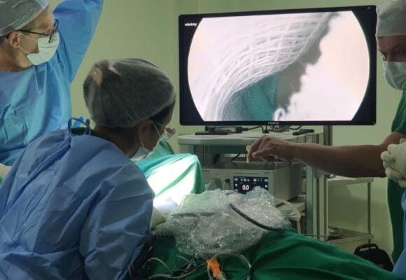 Cirurgia ginecológica de alta complexidade é realizada no Hospital Unimed de Tubarão