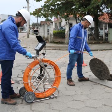 Tubarão Saneamento inicia fiscalizações por vídeo-inspeção no município Tubarão Saneamento inicia fiscalizações por vídeo-inspeção no município