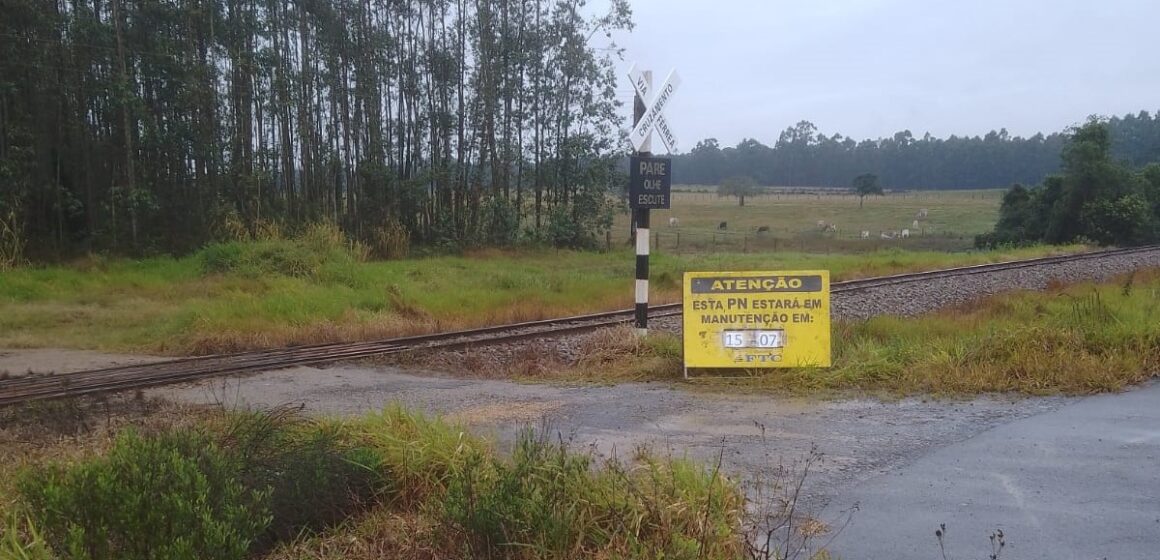 Ferrovia realizará manutenção na linha férrea em Jaguaruna nesta segunda-feira (15)
