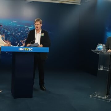 Veja como foi o debate da UNITVSC entre os candidatos a prefeito de Imaruí