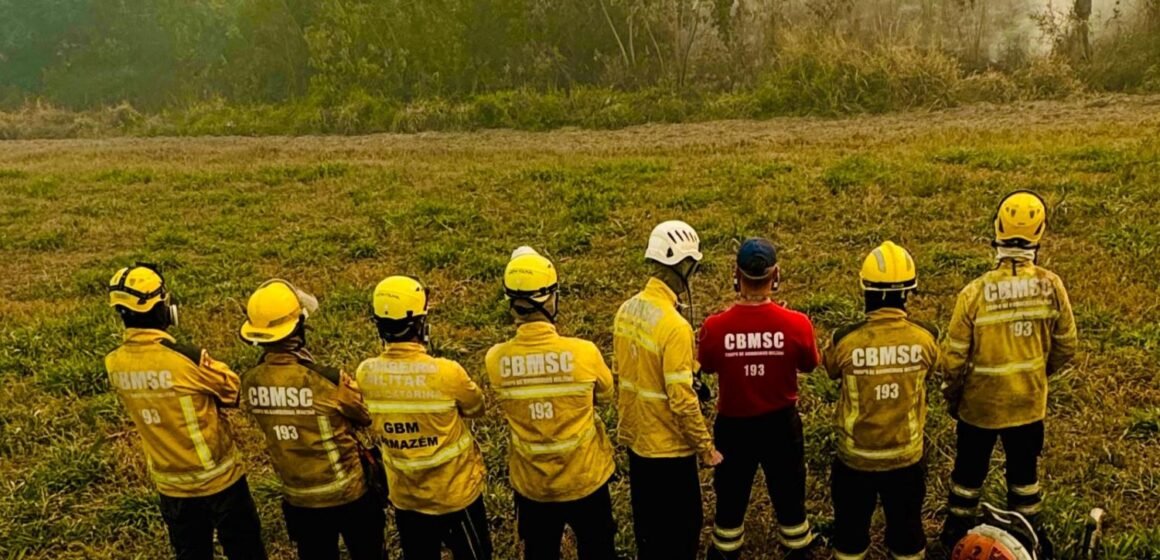Queimadas no Pantanal: bombeiros de Santa Catarina intensificam combate às chamas no Mato Grosso do Sul Queimadas no Pantanal: bombeiros de Santa Catarina intensificam combate às chamas no Mato Grosso do Sul