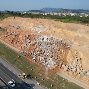 Obras em Capivari de Baixo têm nova etapa de detonação nesta quarta (25)