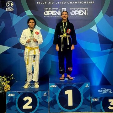 Jiu-jitsu: atleta de 12 anos, de Tubarão, é campeã em competição internacional