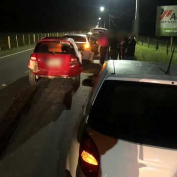 Bebê de 1 ano fica ferido após acidente envolvendo cinco veículos