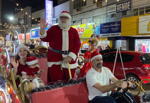 Chegada do Papai Noel e Show das Águas são adiados por previsão de chuva