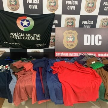 Ação conjunta das Polícias Civil e Militar resulta na prisão de autor de furtos em Tubarão