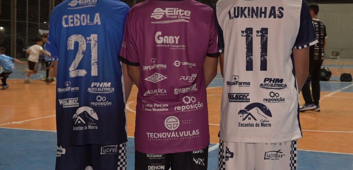 Tubarão Futsal apresenta novos uniformes para as categorias de base