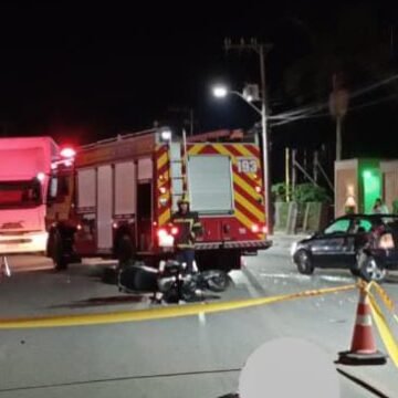 Empresário morre após colisão entre moto e carro em Tubarão Empresário morre após colisão entre moto e carro em Tubarão