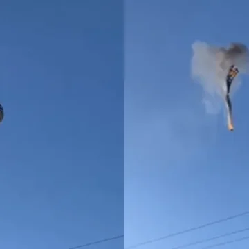 Piloto relata que maçarico causou incêndio em balão