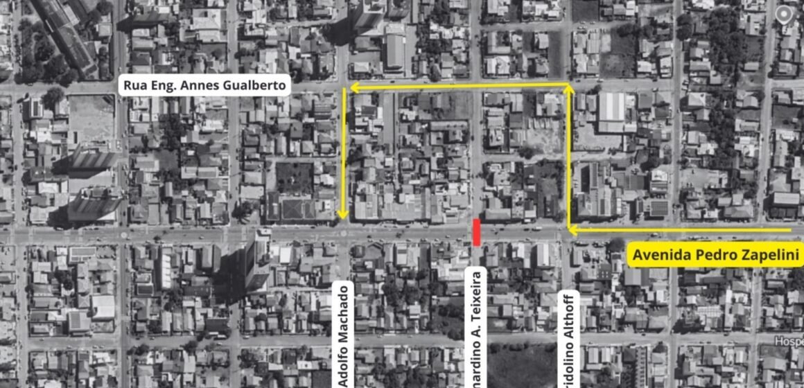 Tubarão: Avenida Pedro Zapelini terá interdições nesta sexta-feira (12)